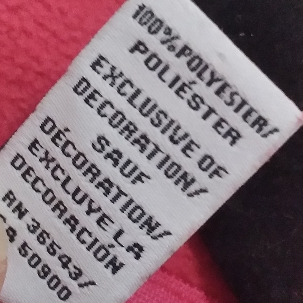 Izod Red Zip Up Fleece Jacket with Pockets - Picture 8 of 9